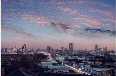 Cityscape at sunset