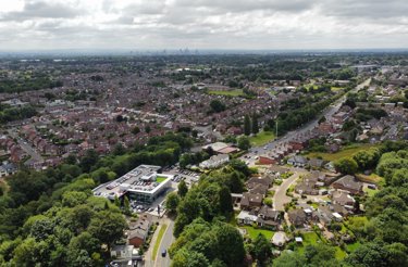 Aerial view of Bury, Manchester